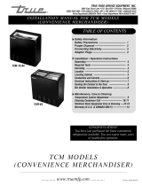 True Manufacturing TCM-78-AC Installation guide