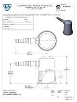 T & S Brass & Bronze Works BL-4750-01 Datasheet