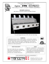 Town Food Service Y Operating instructions