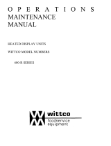 Wittco Corp 600-R User manual