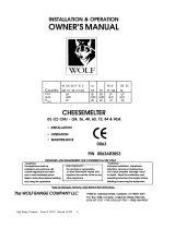 Wolf Range CMJ-84-CE Operating instructions