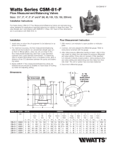 Watts CSM-81-F 2 1/2 Installation guide