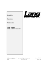 Lang 160SMB User manual