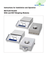 Mettler Toledo WXS and WXT Weighing Modules Operating instructions
