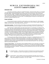 Newco 25228-1 User guide