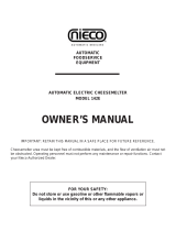 Nieco Corporation 142E Operating instructions