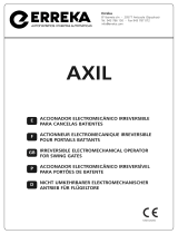 Erreka AXIL serie Owner's manual