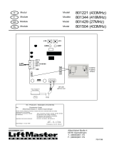 Chamberlain LiftMaster 801344 Owner's manual
