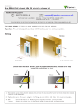 Paxton Fail closed 12V DC electric release kit User guide