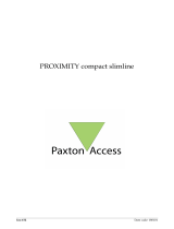 Paxton Proximity Compact Slimline Operating instructions