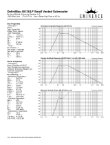 Eminence DEFINIMAX4012ULF User guide