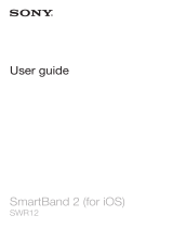 Sony SWR12 SmartBand 2 iOS Owner's manual