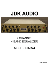 JDK Audio R24 Dual Channel 4-Band EQ Owner's manual
