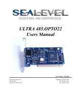 SeaLevel Ultra 485.Opto22 User manual