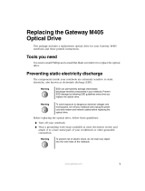 Gateway M405 User guide