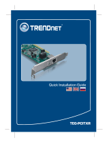 Trendnet TEG-PCITXR Quick Installation Guide
