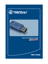 Trendnet TBW-105UB Quick Installation Guide