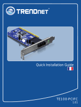 Trendnet TE100-PCIFC Owner's manual
