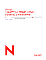 Novell GroupWise Mobile Server 1  Installation guide