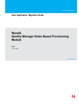 Novell Identity Manager Roles Based Provisioning Module 3.6.1 User guide