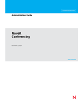 Novell Conferencing 2.0  Administration Guide