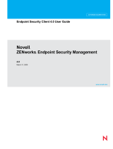 Novell ZENworks Endpoint Security Management 3.5 User guide