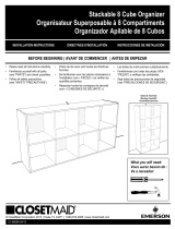 ClosetMaid 8 Cube Organizer Installation guide