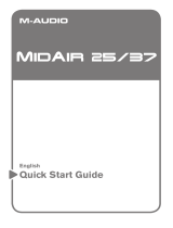 M-Audio MidAir 37 Owner's manual