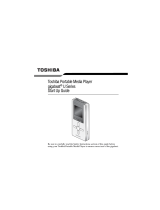 Toshiba Gigabeat U Series Owner's manual