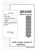 Kenmore 9113312591 Owner's manual