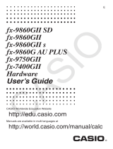 Casio FX9750GII User manual