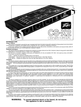 Peavey CS-X2 Crossover Owner's manual