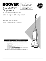 Hoover F4300 Owner's manual
