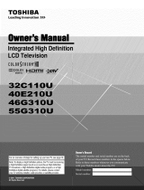 Toshiba 40E210U Owner's manual