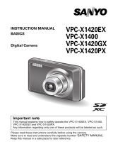 Sanyo VPC-X1420PX Owner's manual
