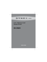 Dynex DX-CR6N1 - USB 2.0 Memory Card Reader User manual