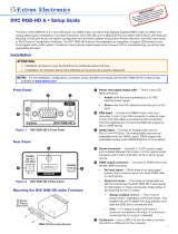 Extron DVC RGB-HD A User manual