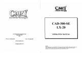 Cary Audio Design CAD-300SE LX-20 Owner's manual
