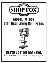 Grizzly 1/2 HP 8-1/2 in. Bench-Top Oscillating Drill Press W1667 Owner's manual