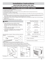 Frigidaire FFRA0622S1 Wiring Diagram/Installation Instructions