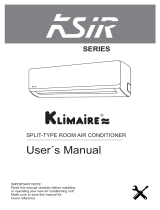 Klimaire KSIR036-H215 -O / -I Owner's manual