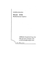 Omega 405B Series Owner's manual