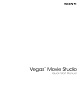 Sony Vegas Movie Vegas Movie Studio Owner's manual
