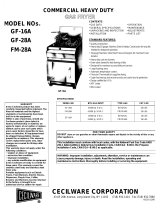 Cecilware GF-28A User manual