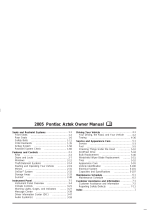 Pontiac Aztek 2005 Owner's manual
