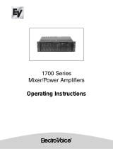 Electro-Voice 1700 Series Operating instructions