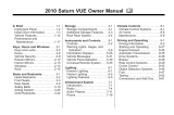 Saturn VUE Owner's manual