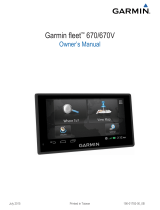 Garmin Fleet 670V User manual