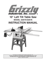 Grizzly G0575 Owner's manual