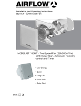 Airflow QuietAir QT150HT Operating instructions